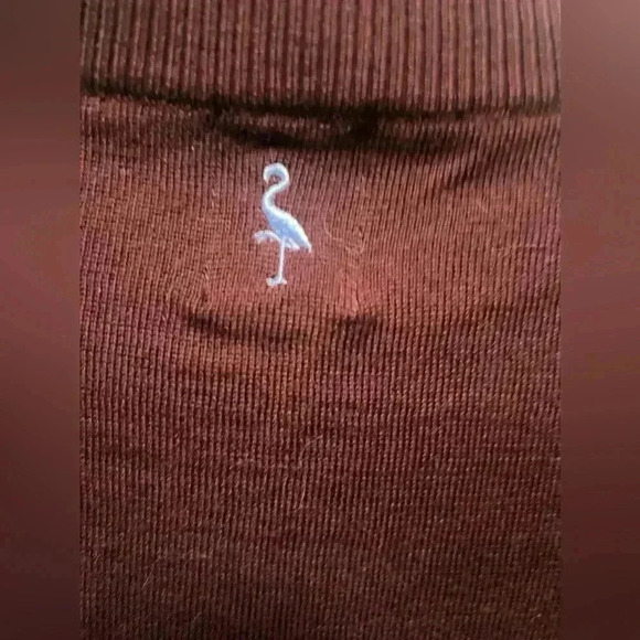 Tailorbyrd Sweater Large Men Tan 100% Merino Wool 1/4 Zip Made in Italy - Picture 2 of 5